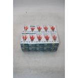 Twenty Crompton Lamps Colourglazed GLS 25W BC-B22d, Red