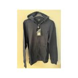 True Religion Men's Hooded Jumper, Navy, Small