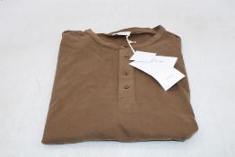 American Vintage Vupaville Long Sleeve T-Shirt, Chestnut, EU Size 42