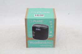 Pure Woodland Mini Outdoor Speaker with Bluetooth/DAB+/FM Radio, Black