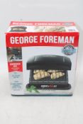 George Foreman 4-Serving Tough Non-Stick Stainless Steel Removable Plate Electric Grill Press, Black