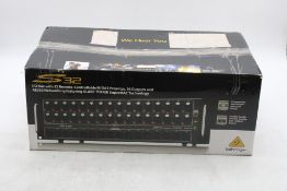 Behringer S32 32-Input Digital Stage Box. Box damaged
