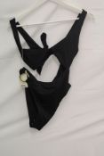 Monday Swimwear St Barth's One Piece, Black, Size M