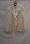 Asos Design Regular Fit Suit Jacket, Cream, Size 42 Inch