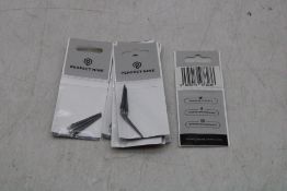 Ten Sets Perfect Nine Darts Alpha Points, Black, 28MM