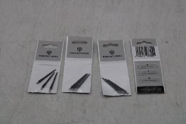 Ten Sets Perfect Nine Darts Alpha Points, Black, Size 34MM