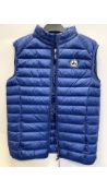 Jott Men's Sleeveless Down Jacket, Blue, Small