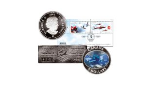 2006 Canada - Snowbirds Limited Edition Tin with Stamps and Coin