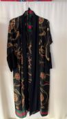 Unbranded Women's Ankle Length Dressing Gown, Silky, Belt Tie, Multicoloured, Medium, No Tags