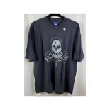 Andrew Men's SS Skull T-Shirt, Grey, XL