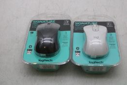Two Logitech items to include 1x Signature M650 L Wireless Optical Mouse, Graphite 1x Left Handed Si