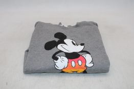 Disney Pride Mickey Mouse Print Jumper, Grey, Size L