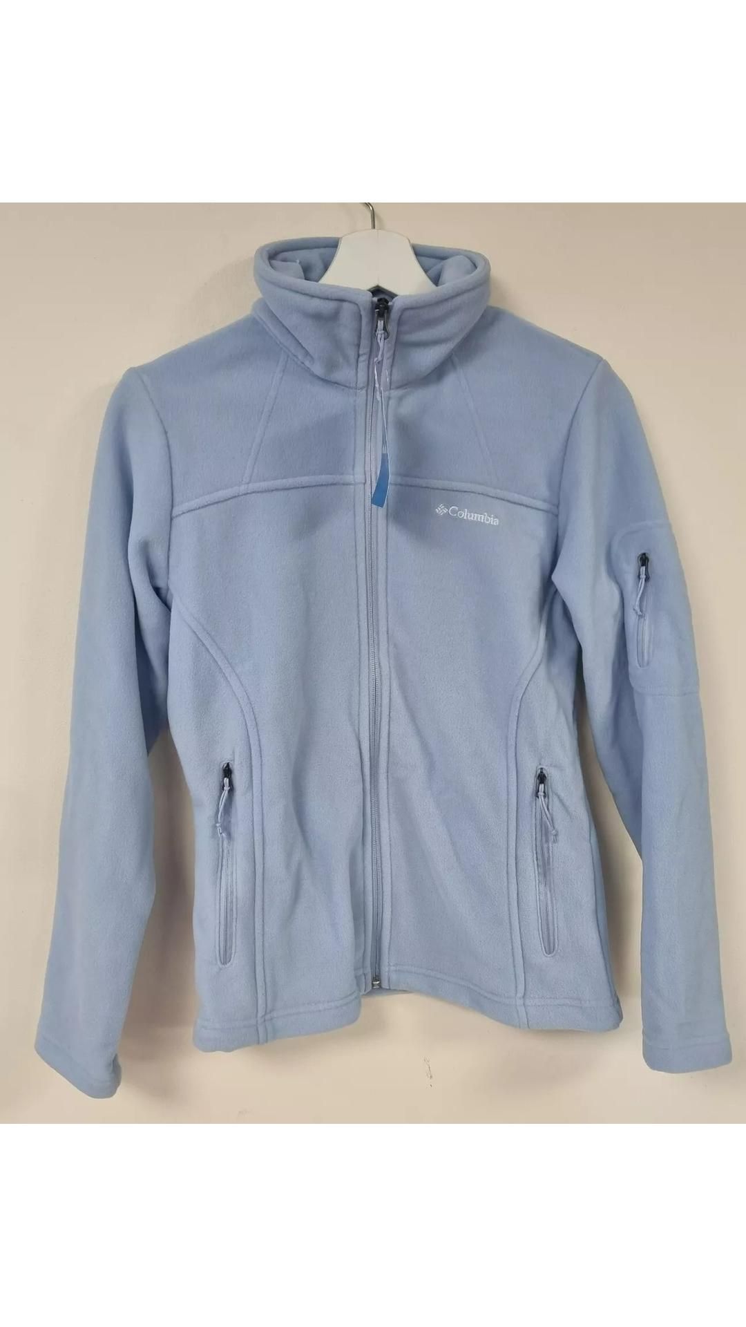 Columbia Women's Fast Trek Jacket, Light Blue, Size Small, Dirt Marks