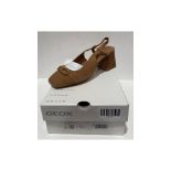 Geox Women's D Coronilla Pump, Cognac, 7 UK