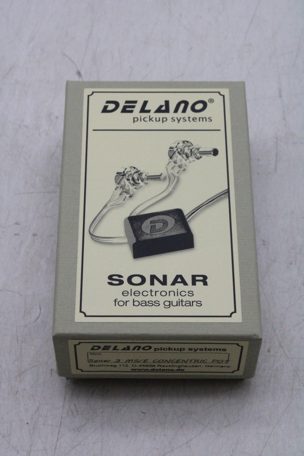 Delano Sonar 3 MS/E Concentric Pot Bass Guitars Pre-Amp