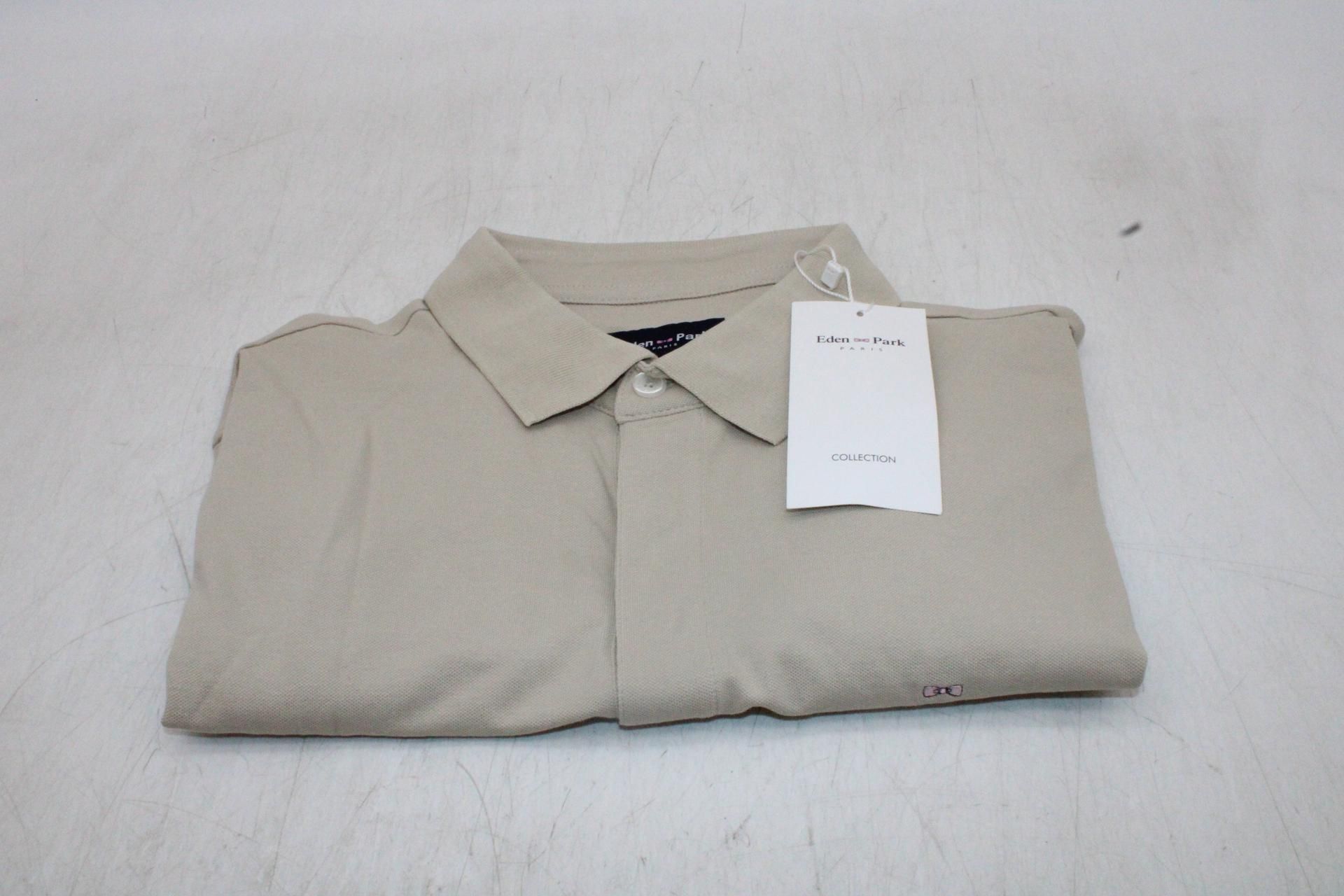 Eden Park Polo Shirt, Light Tan, Size M
