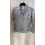 Frank & Eileen Women's Barry Woven Button Up Shirt, Grey, Small