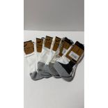 Asics Cushioned Performance Socks, 47-49, 6 Pairs Marked/Dirty