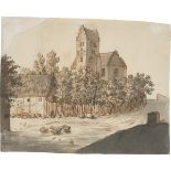 Caspar David Friedrich. „Kirche von Lyngby“. Um 1795/1797