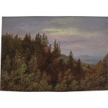 Carl Gustav Carus. „Ruine in Pillnitz über den Weinbergen“. Um 1835