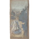 Édouard Vuillard. „Troncs d'arbre dans un chemin enneigé“ (Baumstämme auf einem verschneiten …. 1917