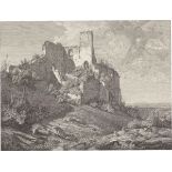 Christian Friedrich Gille. „Ruinen einer Burg“ (nach Karl Julius von Leypold). Um 1832/1836