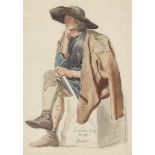 Johan Christian Clausen Dahl. Junger Elbkahnfischer. 1845