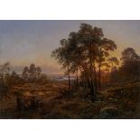 Johann Anton Castell. Landschaft mit Blick auf Dresden. 1848