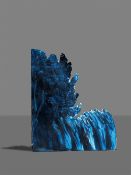 Neo Rauch and Rosa Loy. Model template for stage element (bush with reed). Circa 2018