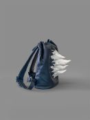 Neo Rauch, Rosa Loy and workshops der Bayreuther Festspiele. Backpack with flame. Circa 2018