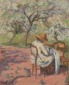 Jean-Baptiste Armand Guillaumin. „Madame Guillaumin cousant“. Um 1888