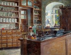 Robert Sterl. „Apotheke bei Lauenstein“. Um 1892
