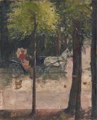 Lesser Ury. „Frühling im Tiergarten“. Um 1890