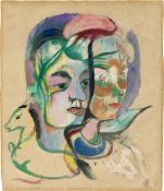 Heinrich Campendonk. „Zwei Kinderköpfe“. Um 1915