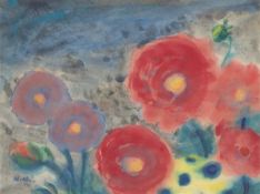 Emil Nolde. „Rote und blaue Blüten“. 1954–56