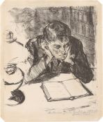 Max Beckmann. „Lesender Mann II (Selbstbildnis)“. 1912