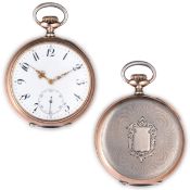 LONGINES, FRIEDER HOFMANN, HALLE A/S , OROLOGIO DA TASCA IN ARGENTO BICOLORE, PER IL MERCATO