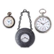 SANZOZ, LOTTO COMPOSTO DA TRE OROLOGI DA TASCA, SVIZZERA 1875 - 1900 CIRCA
