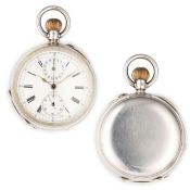 FATTORINI & SONS, BRADFORT, OROLOGIO DA TASCA IN AGENTO CON CRONOMETRO, INGHILTERRA 1920 CIRCA