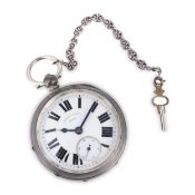 HARRY STONE LEEDS, OROLOGIO DA TASCA IN ARGENTO, BIRMINGHAM 1920