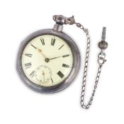 OROLOGIO IN ARGENTO A DOPPIA CASSA, INGHILTERRA CHESTER 1867