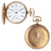 WALTHAM, OROLOGIO DA TASCA SAVONETTE IN ORO, AMERIA 1910
