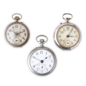 LOTTO COMPOSTO DA 3 SVEGLIARINI, SVIZZERA 1890-1910 CIRCA