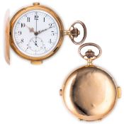 OROLOGIO DA TASCA CON SUONERIA QUARTI E FUNZIONI CRONOMETRICHE, SVIZZERA 1920 CIRCA