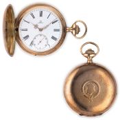 OMEGA, OROLOGIO DA TASCA SAVONETTE IN ORO, SVIZZERA 1913