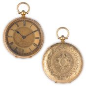 OROLOGIO DA TASCA IN ORO, SVIZZERA PER IL MERCATO INGLESE, 1870 CIRCA