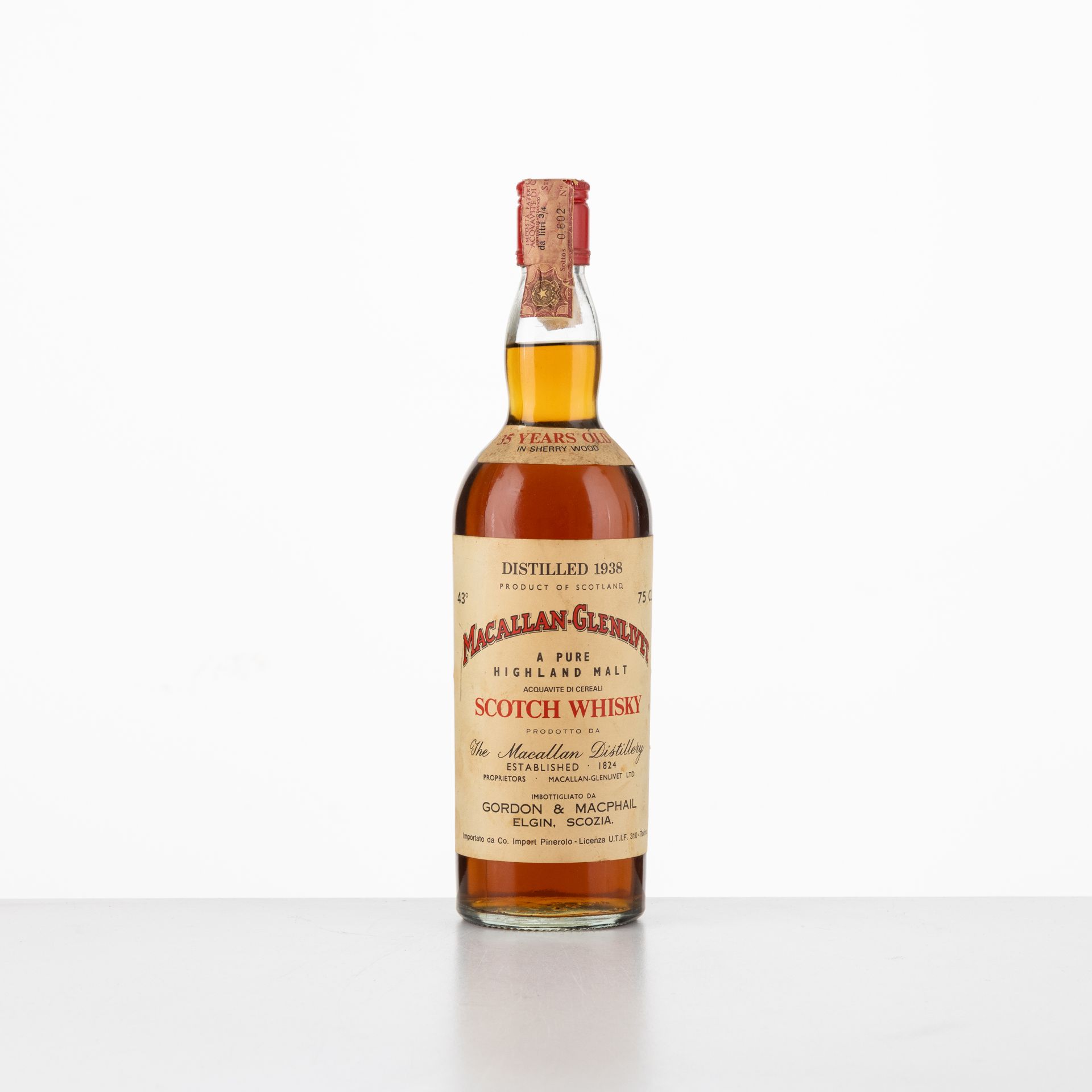 Whisky 35 Years Old Macallan-Glenlivet 1938