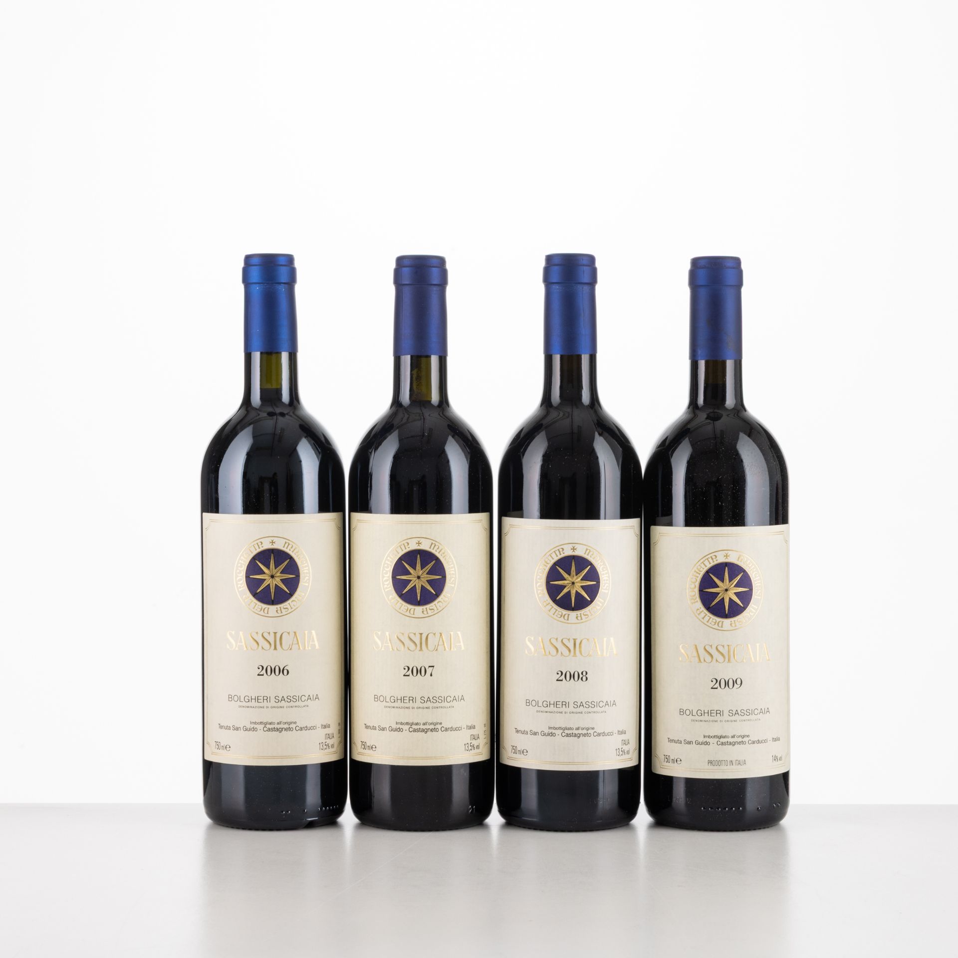 Verticale Sassicaia Tenuta San Guido