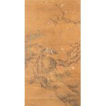 RARO DIPINTO A SCROLL SU SETA, RAFFIGURANTE UCCELLI E FIORI, CINA, DINASTIA MING (1368-1644)