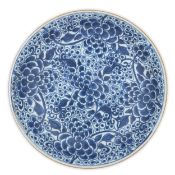 PIATTO CONCAVO IN PORCELLANA BIANCA E BLU, CINA, XVIII-XIX SECOLO